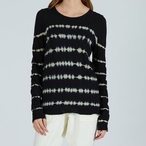 ATM Anthony Thomas Melillo celadon tye dye cotton long sleeve tee